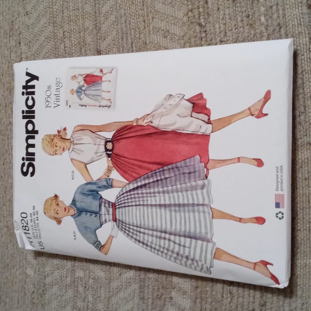 Simplicity 1950s Vintage Style Pattern